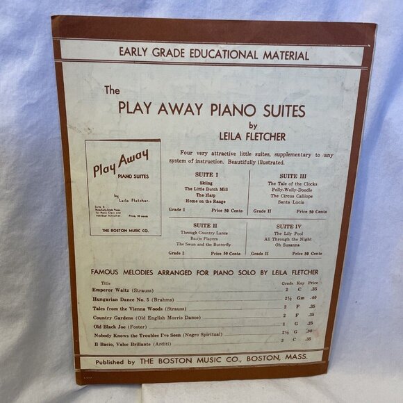 Tango Piano Solo Sheet Music Leila Fletcher 1946 The Boston Music Co. - Picture 3 of 8